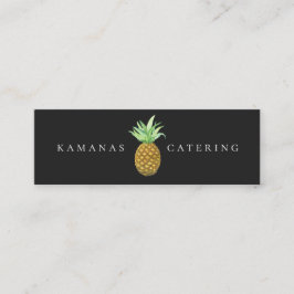 Gemalter Ananas-Catering Mini Visitenkarte