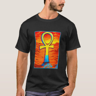 Gemalter Ankh ägyptisches Symbol T-Shirt