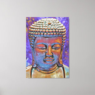 Gemalter Buddha Leinwanddruck