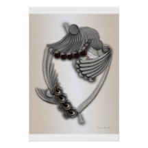 "Gemalter Garten" Glossy Poster