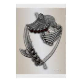 "Gemalter Garten" Glossy Poster