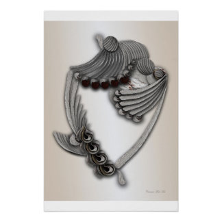 "Gemalter Garten" Glossy Poster