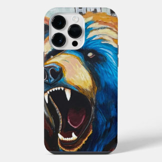 Gemalter Grizzly iPhone 14 Pro Max Hülle