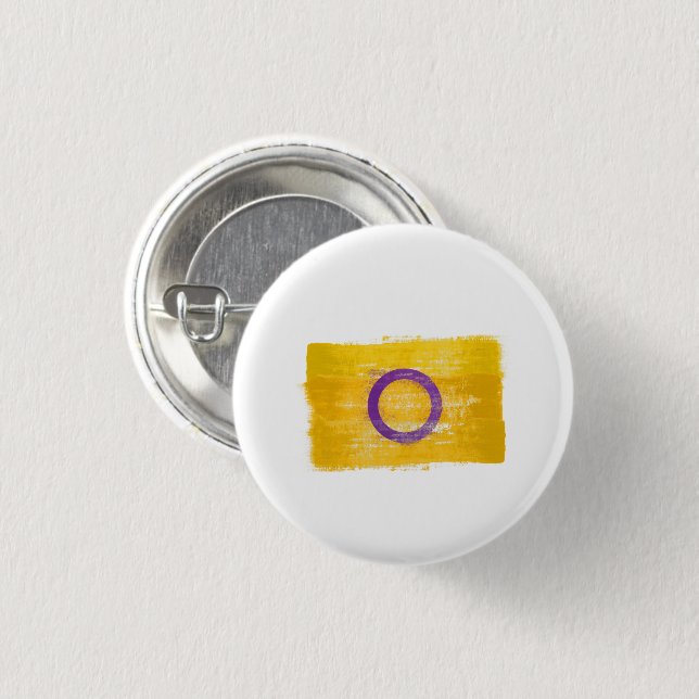 GEMALTER INTERSEX-STOLZ BUTTON (Vorne & Hinten)