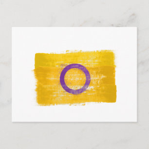 GEMALTER INTERSEX-STOLZ POSTKARTE