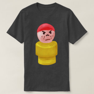 Gemalter kleiner mürrischer Junge T-Shirt