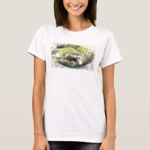Gemalter Landschafts-T - Shirt