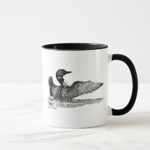 Gemalter Loon Tasse