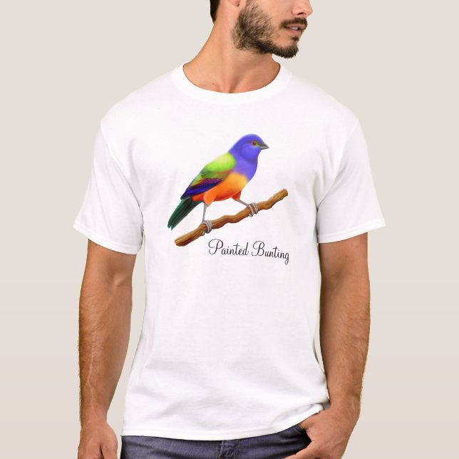 Gemalter mit dem Kopfe stoßender T - Shirt (Vorderseite)