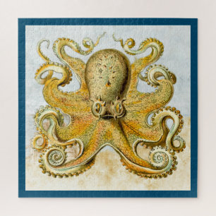 Gemalter nautischer Oktopus Kraken Tintenfisch Puzzle