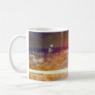 Gemalter Sonnenuntergang Kaffeetasse