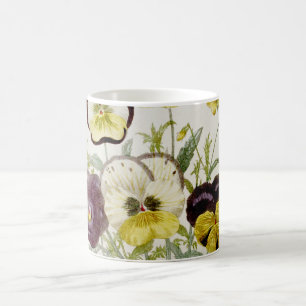 Gemalter vintage Blumenstrauß Schrift 2 Tasse