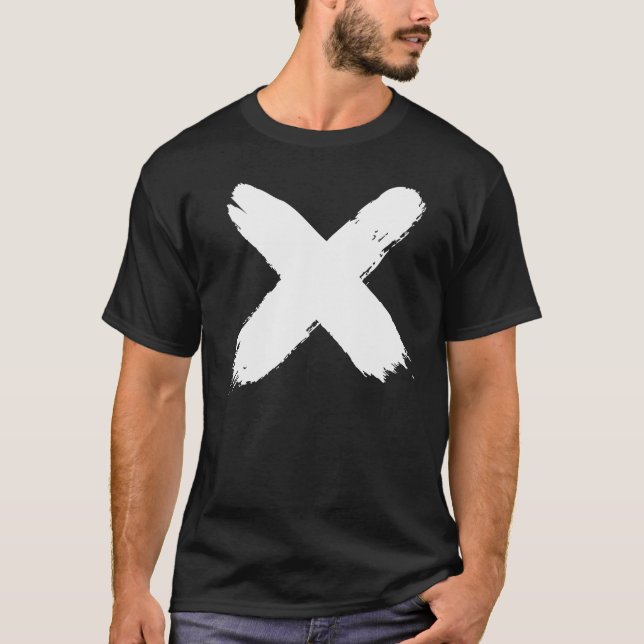 Gemalter "x-" T - Shirt (Vorderseite)