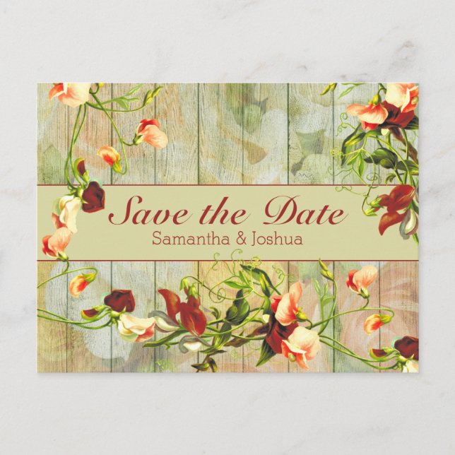 Gemalter Zaun mit Frühlingsblumen Postkarte (Vorderseite)