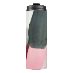 Gemaltes abstraktes Hintergrundbild. Abstraktes Ku Thermosbecher