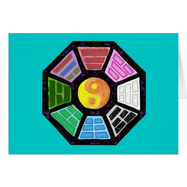 Gemaltes Ba-Gua (Vorderseite (Horizontal))