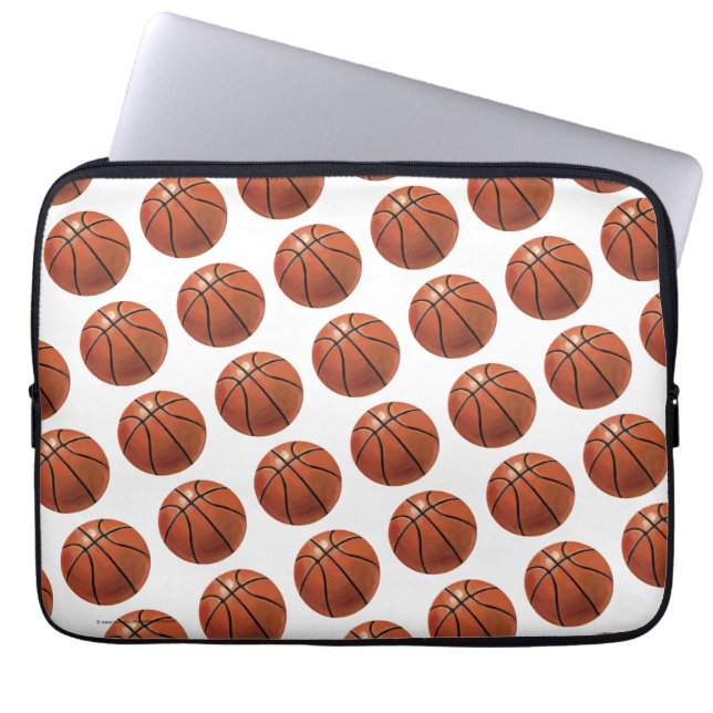 Gemaltes Basketball-Muster Laptopschutzhülle (Vorderseite)