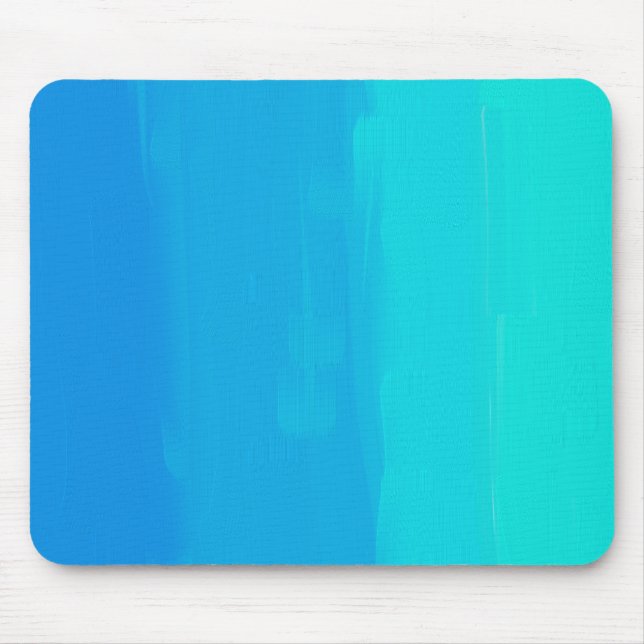 Gemaltes Blau Mousepad (Vorne)