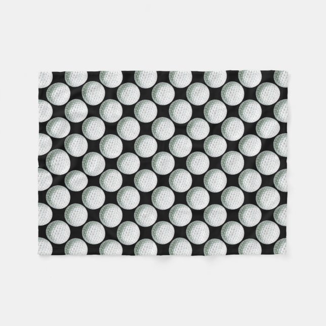 Gemaltes Golfball-Muster Fleecedecke (Vorderseite (Horizontal))