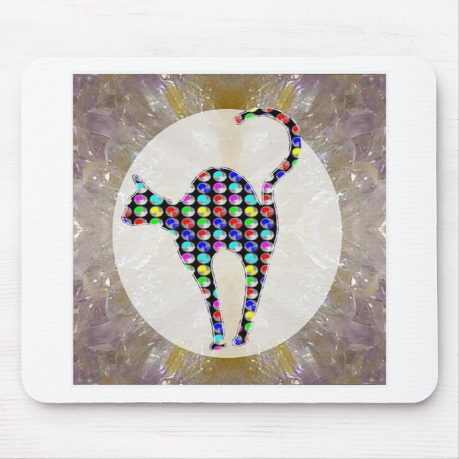 Gemaltes Haustiere Katzen-Kätzchen-Haustier Mousepad (Vorne)