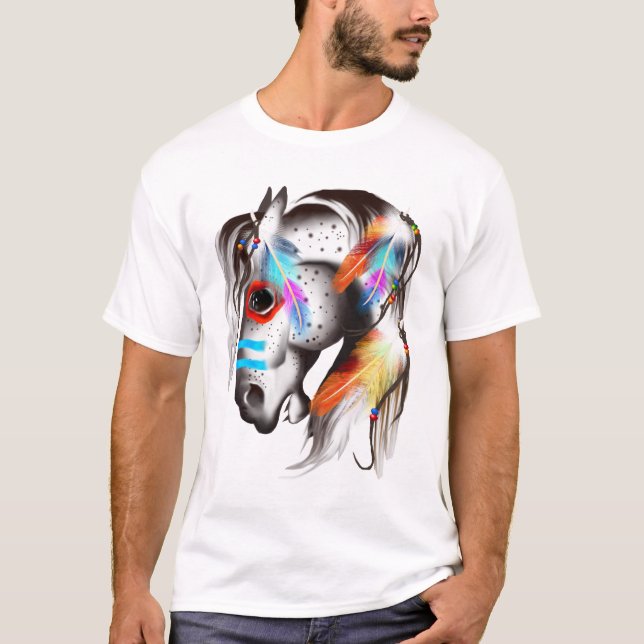 Gemaltes Pony-Shirt T-Shirt (Vorderseite)