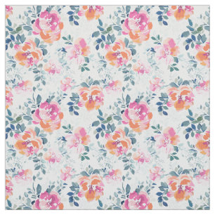 Gemaltes Rosen-Muster Stoff