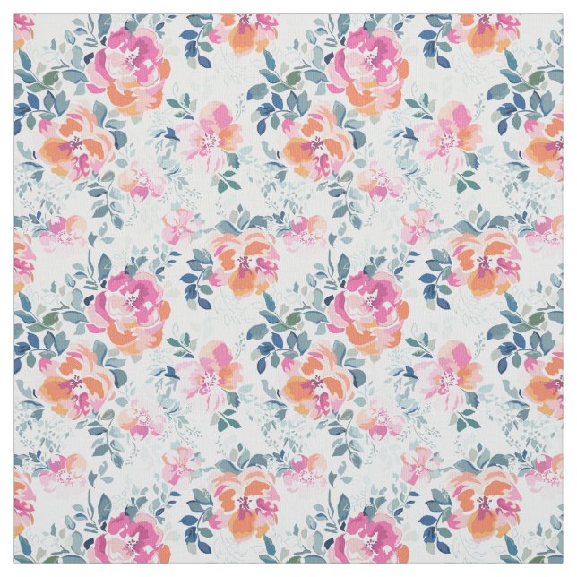 Gemaltes Rosen-Muster Stoff (Muster)