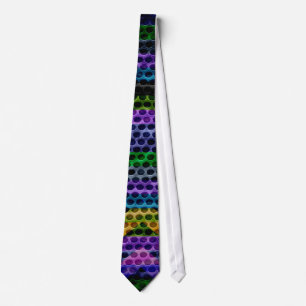 Gemaltes trendiges Chevron-Loch Krawatte