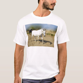 GEMALTES WEISSES PFERD T-Shirt