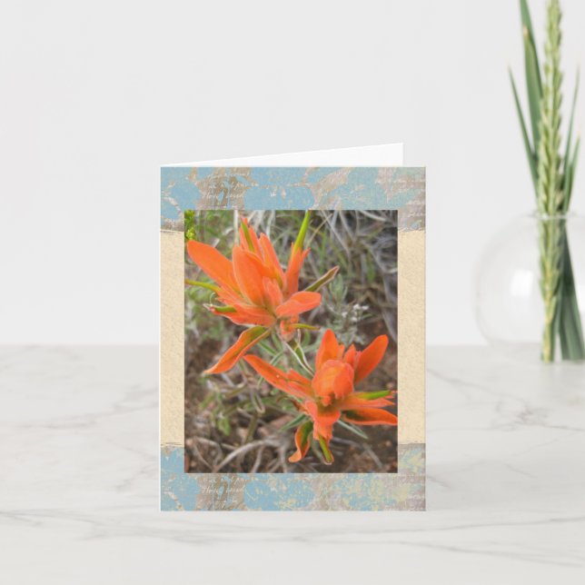 Gemaltes Wüste notecard Karte (Vorderseite)