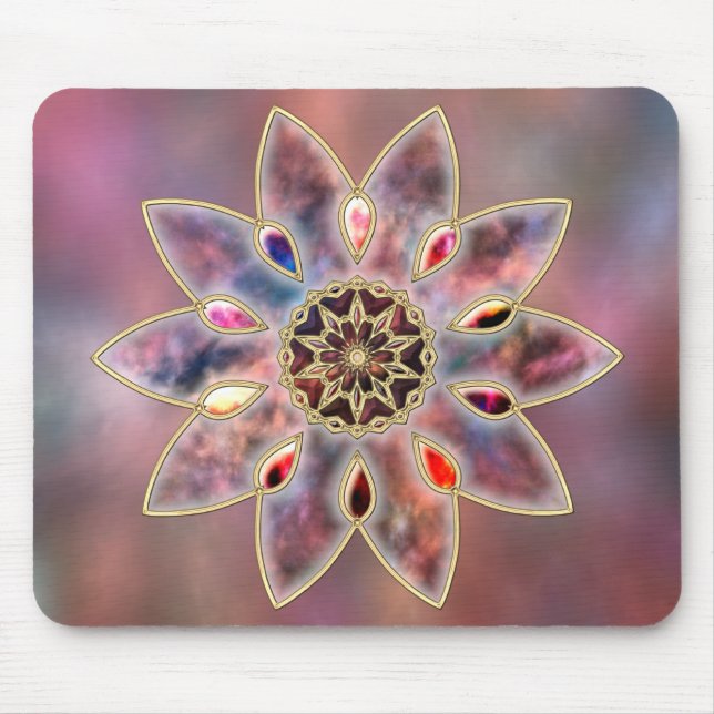 Gemarmorte Galaxien Mousepad (Vorne)