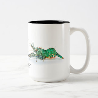 Gemarmorte Garnele-Tasse Zweifarbige Tasse