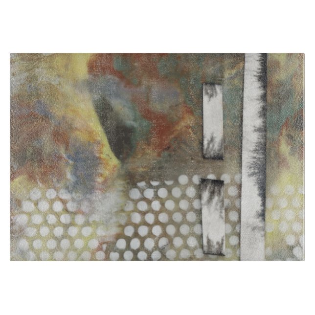 Gemarmorte Pixel II Schneidebrett (Vorderseite)