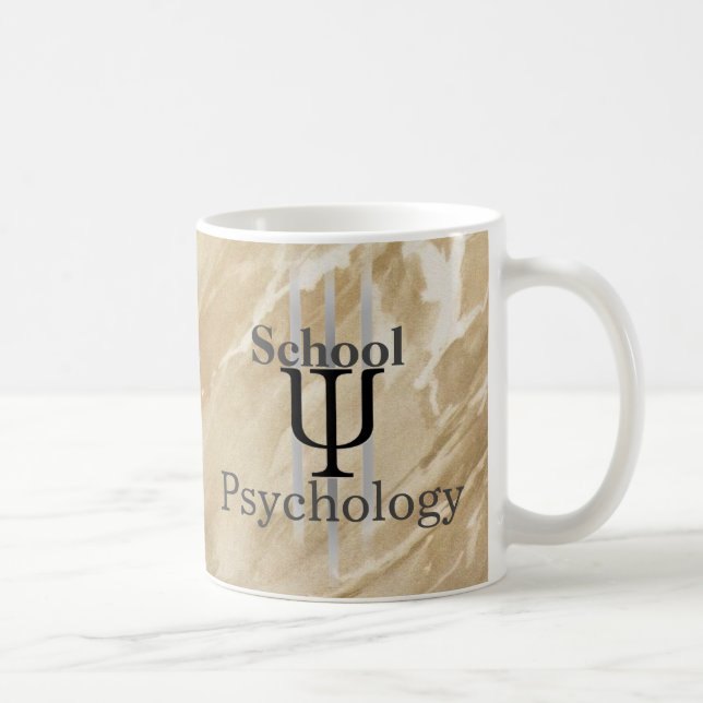 Gemarmorte Schulpsychologie-Kaffee-Tasse Tasse (Rechts)