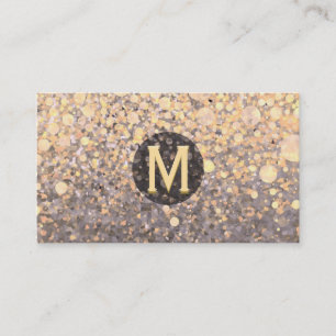Gemarmortes Monogramm Visitenkarte