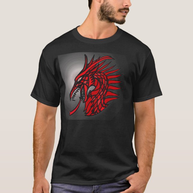 GemCrest Drache T:  Rubin T-Shirt (Vorderseite)