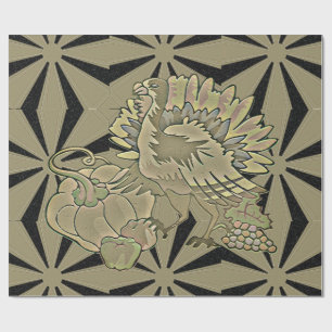 Gemeichter Erntedank Türkei - Geschenkpapier