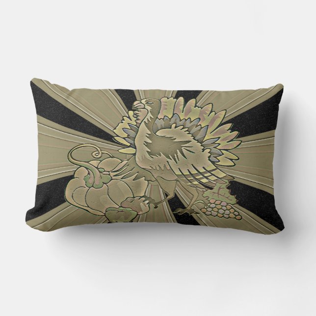 Gemeichter Erntedank Türkei - Lendenkissen (Vorderseite)