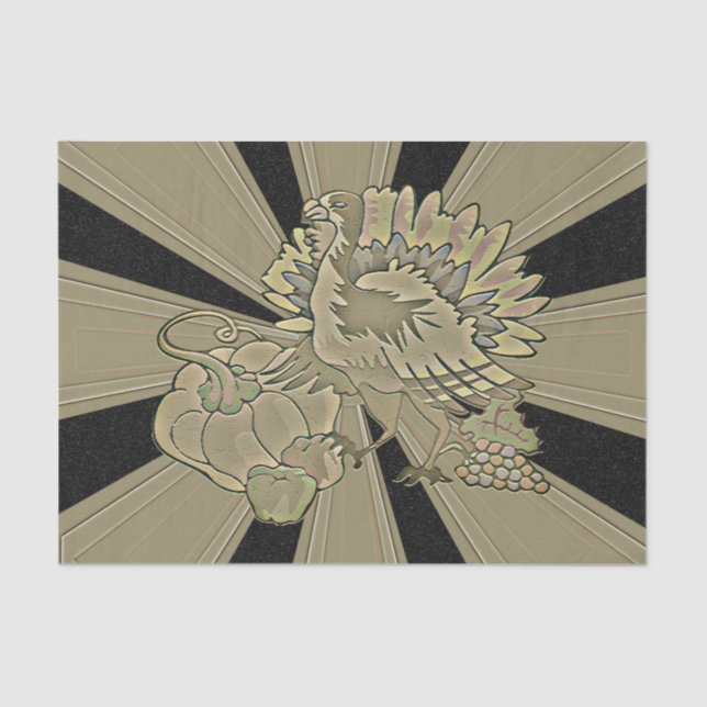 Gemeichter Erntedank Türkei - Seidenpapier (Vorderseite)