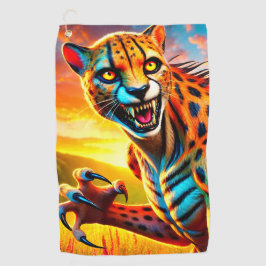 Gemein Cheetah Golfhandtuch