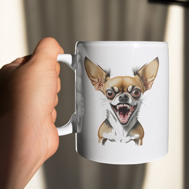 Gemein Chihuahua | Funny Dogs Kaffeetasse (Von Creator hochgeladen)