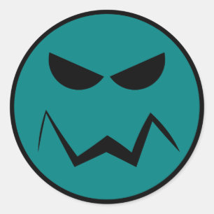Gemein Mister-Face-Sticker Runder Aufkleber