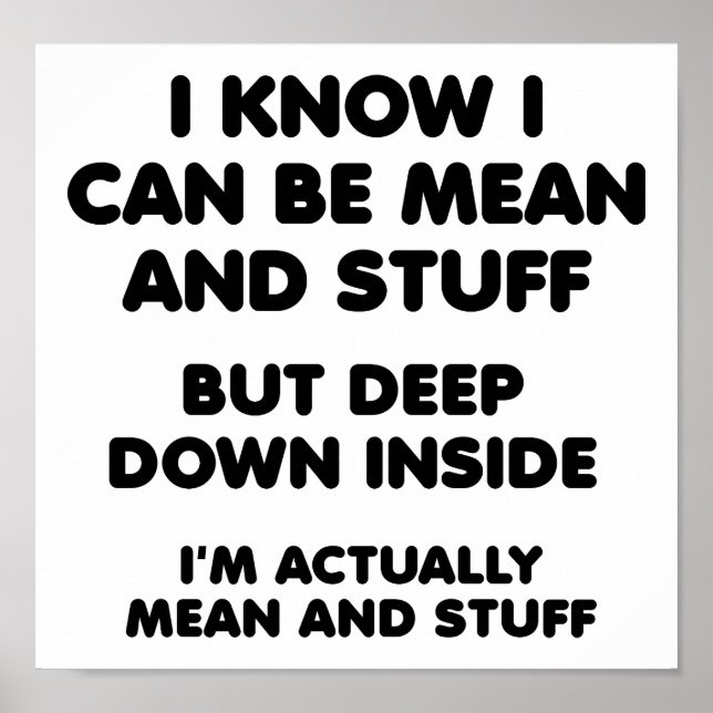 Gemein und Stuff Funny Poster (Vorne)