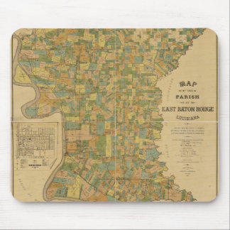 Gemeinde East Baton Rouge, Louisiana Karte (1895) Mousepad