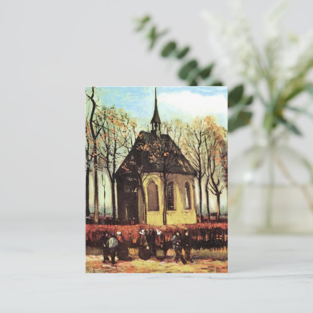 Gemeinde verlässt reformierte Kirche Postkarte (Stehend Vorderseite)