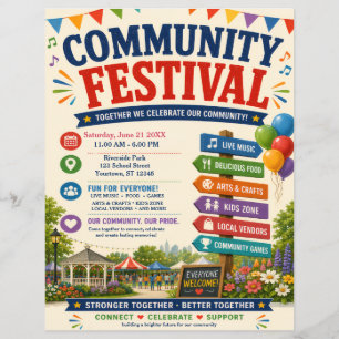 Gemeindefest-Flugblatt Flyer