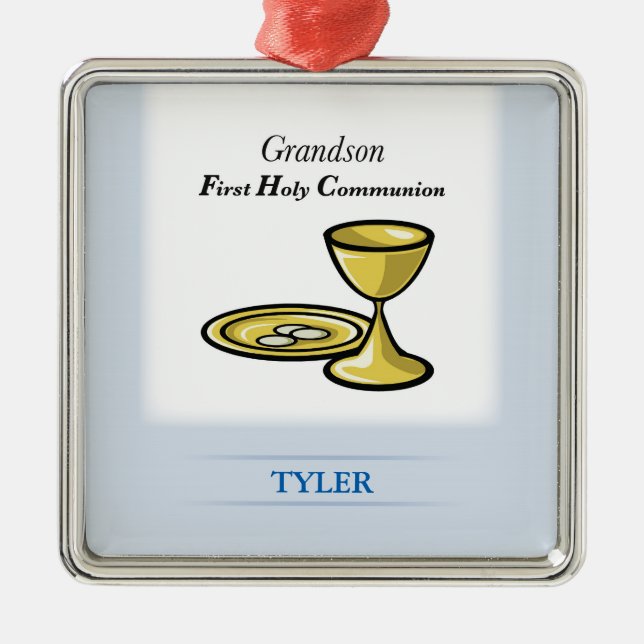 Gemeindegremium und Blut-Enkel Silbernes Ornament (Vorne)