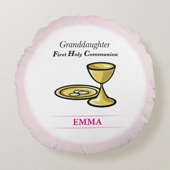 Gemeindegremium und Blutfantochter Rundes Kissen (Vorderseite)