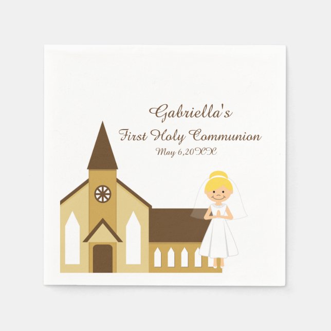 Gemeindeverband Personalisierter Neapel Serviette (Vorderseite)