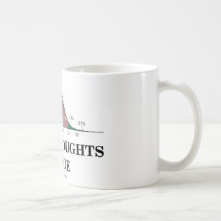 Gemeine Gedanken Inside (Spaß Statistik) Tasse